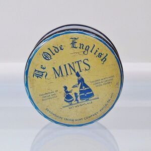 Ye Olde English Mints Tin Devonshire Cream Mint Company Philadelphia PA Vintage